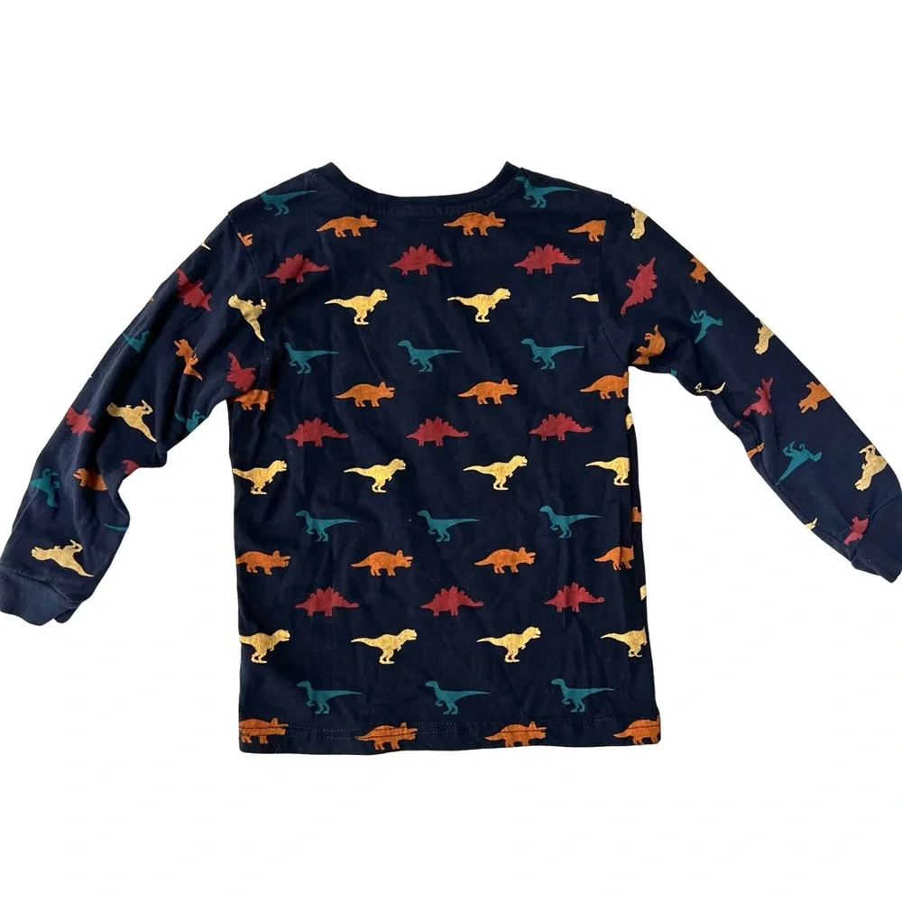 ✨ 5 for $25 ✨ Free Planet Kids Long Sleeve Shirt - Navy with Dinosaur Print